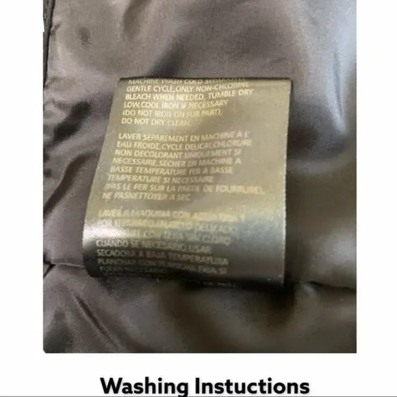 Liz Claiborne Black Heavy Cinch Winter Jacket Size Large - Picture 11 of 16